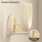 1 Pcs Bathroom Slipper Rack, Wall-Mounted No Drilling Slipper Organizer, Space-Saving Slipper V1370-AZ4-25442