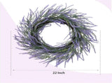 22" Soft Touch Lavender Wreath for Front Door - Spring Summer Purple Flower Wreath for Indoor V1258-DP02-C-2661