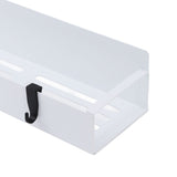 2PCS Magnetic Spice Rack for Refrigerator Strong Magnetic Shelf with 4 Removable Hooks for Holding V1294-YM0901-3118240180212