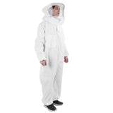 OnePiece Beekeeping Suit Protective Clothes with Dual Zippers Beekeeping Supplies White V1294-YM0718-3111210006911