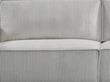 Reno 3 Seater Sofa Grey Colour Fabric Upholstery Wooden Structure Knock Down Feature In Back & Arms V43-SOF-RNO-GR