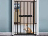 Alston Extra Tall 150cm Baby Pet Security Gate Balck Safety Gate Easy Fit Fence Two Way Opening No V985-CATPROOFDOOR