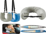 2 Pack Stuffable Neck Pillow for Extra Luggage Clothes Adjustable U-Shapes Airplane Plane V1259-DP01-A-3218