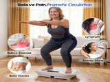 Vibration Plate Exercise Machine, Whole Body Shake Plate with LED Touch Screen & Bluetooth Speaker, V1181-SO001