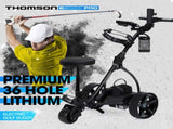 THOMSON E5000 Pro Lithium Golf Buggy, 36 Hole, Only 12kg, Easy Fold, Electric Motorised Buggy V219-GLFGBSTM6MLA