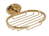 Wall Mounted Metal Soap Holder Antique Bathroom Soap Basket Dish Holder Golden Twist V1294-YM0626-3112220087911