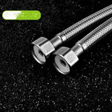 Black Bathroom Faucet Stainless Steel Modern Waterfall Sink Faucet For Home Hotel 2 Hoses V1294-YM0703-3112230013911