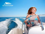 Seamanship 2X Folding Boat Seats with 2X Adjustable Pedestals 3446cm Marine Seat Swivel High Back BS-86522-BK-3446X2