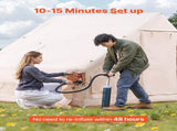 Inflatable Tents for Camping, 4-6 Person Easy Setup Blow up Tent with Hand Pump, 300D Oxford 4 V952-KJZP331MCQWZC4B47V0