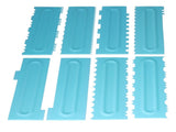 DIY Cream Scraper Combs Fondant Cake Pattern Modeling Tool for Home Kitchen Bakery1Set V1294-YM0714-3118210228612