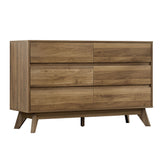 Artiss 6 Chest of Drawers - XAVI Walnut FURNI-E-CDR-6D-WD-AB