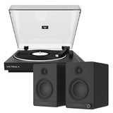 Victrola Automatic Turntable Victrola Tempo Bookshelf Speakers Bundle - Black V398-VPT-800-BLK-BUN