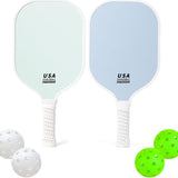 Glass Fiber Pickleball Paddle Set, Minimalist Style 03 V1221-XM-PKQTZ-005