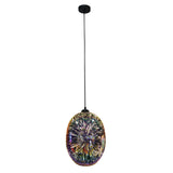 Moravian Glass Oval Pendant Light - Copper V558-LL002PL026CP