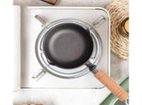 Cast Iron Pot, Even Heating Multifunctional Non-Stick Stir Fry Pan, 11 x 4cm V1263-JX-2988