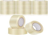 12 Rolls Filament Strapping Tape 5.7 Mil Heavy Duty Transparent Reinforced Fiberglass for Packaging V1259-DP01-A-1182