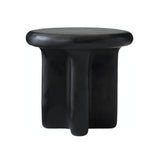 Interior Ave - Santorini Black Stone Side Table V355-IA-ST-SAN-BLA