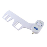 NonElectric Mechanical Toilet Bidet Sprayer Self Cleaning with Single Nozzle Attachment White V1294-YM0901-3112200112312