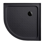 100x100cm Rounded Curved Shower Base in Black V63-952251