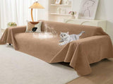 71" x 134" Couch Protector from Cat Claws, Waterproof Couch Cover Anti Slip,Couch Cover 3 Cushion V1107-102-83475-BRN4