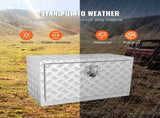 Underbody Truck Box, 30"14"16" Pickup Storage Box, Heavy Duty Aluminum Diamond Plate Tool Box with V952-CDK301416INCH2LT5V0
