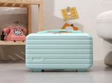 14 Inch Mini Makeup Case, Lightweight Cosmetic Travel Bag with Shoulder Strap & Zipper Closure V1232-XSSNX003
