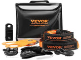 Off-Road Recovery Kit, 7.6 x 914.4 cm, Heavy Duty Winch Recovery Kit with 13608 kg Tow Straps, 20T V952-JPJYGJB8J000SBO12V0