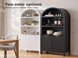 Artiss Buffet Sideboard Cabinet Pantry X2 180CM Arched Storage Bookshelf White FUR-Z-SID180-ARCH-WH-ABX2
