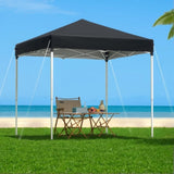 Instahut Gazebo 2x2m Outdoor Patio Garden Marquee Shade Black GAZEBO-T-2X2-F-EC-BK