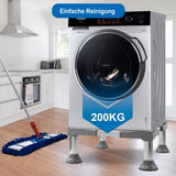 Washing machine base with vibration-damping legs, strong load-bearing, non-slip, practical, 21-24cm V1188-MS-325-0198