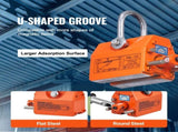 Magnetic Lifter, 100 kg/220 lbs Pulling Capacity, 2.5 Safety Factor, Neodymium & Steel, Lifting V952-YCXPU100KGN42OJ37V0