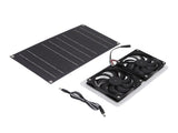 Solar Panel Fan Kit 100W Dual Fans IP67 Waterproof Low Noise Wide Application Solar Powered Fan For V1294-YM0715-3111220138411