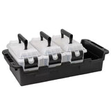 Stackable Grey Multipurpose Storage Container 4 Pack with Waterproof Gasket LSB-68987