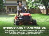 BAUMR-AG 38" Ride On Mower Tractor, Electric Start, 14hp 452cc, Hydrostatic, 100kg Towing, 7 Cut V219-MOWRIDBMP38A
