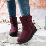 Women's Waterproof Snow Boots, Warm Fleece-Lined Winter Boots with Non-Slip Outdoor Sole for Cold V1189-LC-DG-00244