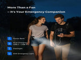 Portable Hip Fan - Mini Fan - 5 Speeds 16,000 RPM - Clip-on Portable Belt Fan - For Camping, Travel, V1188-MS-313-0513