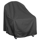 Black Outdoor Rocking Chair Cover, Polyester Patio Protector for Garden, Lawn, Porch Chairs V1369-AZ3-W-19297