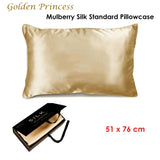 Ardor Mulberry Silk Standard Pillowcase Golden Princess V442-INT-PILLOWC-MULBERRYSILK-GOLDEN-ST