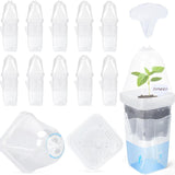 Self-Watering Propagation Station with Adjustable Ventilation Dome, Clear Square Plant Nursery Pot V1341-ZY-DZZM44ZF-10PCS