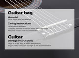 Alpha 38 Inch Acoustic Guitar Full Size Classical Cutaway Nylon String Black GUITAR-D-38FULL-BK