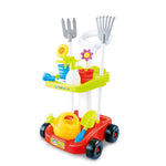 Children's Gardening Trolley Set with Fake Garden Tools for Toddlers V196-667-44