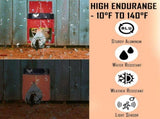 Solar Chicken Coop Door Opener with Light Sensor,Full Aluminum Multi-Modes Poultry Coop Door Battery V1192-AZ-W-14395