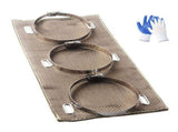Exhaust Heat Shield 6" X 12" Titanium Pipe Shield with Stainless Steel Clamps, Heat Protection Up to V1366-AZ2-W-14415