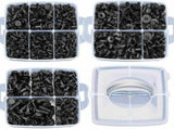 731pcs Car Trim Body Clips Kit Rivet Retainer Auto Panel Bumper Plastic Fastener V201-W12108837