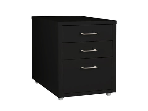 Levede 3 Drawer Office Drawers Cabinet Black HO0401-BK_NZ