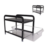 Cup Storage Organizer Shelf 2 Tier Pull Out Countertop Organizer Multifunctional Desktop Storage V1294-YM0710-3117230264111