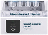 Devanti Ice Maker 11-12kg Portable Bullet Cube Machine White IM-ZB-E-11WL02-WH