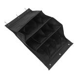Over The Door Shoe Organizer Black Polyester Fabric for Narrow Doors and Closet Storage V1366-AZ2-W-19609