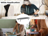 Foldable Tabletop Ironing Board with Hook, Small Ironing Board with Heat Resistant Cover, Carbon V1369-AZ3-W-08598