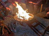 Outdoor Fire Pit Charcoal Fire Pit Camping Fire Pit Backyard Fire Pit Grilling - Black - Size set V1102-132-83980-BLK-SET
